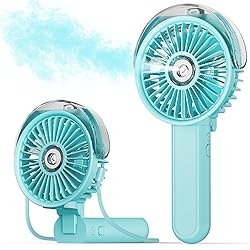 SWEETFULL Portable Misting Fan - 180° Foldable