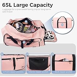 Fmeida 65L Duffle Bag with Shoes