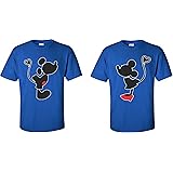 Mickey Minnie Kissing Cute Funny Matching Disney Couples T Shirts