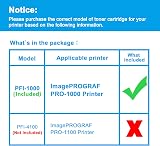 LCL 12PK PFI-1000 Ink Cartridge MBK PBK C M Y R GY B PGY PC PM CO for Canon view 2