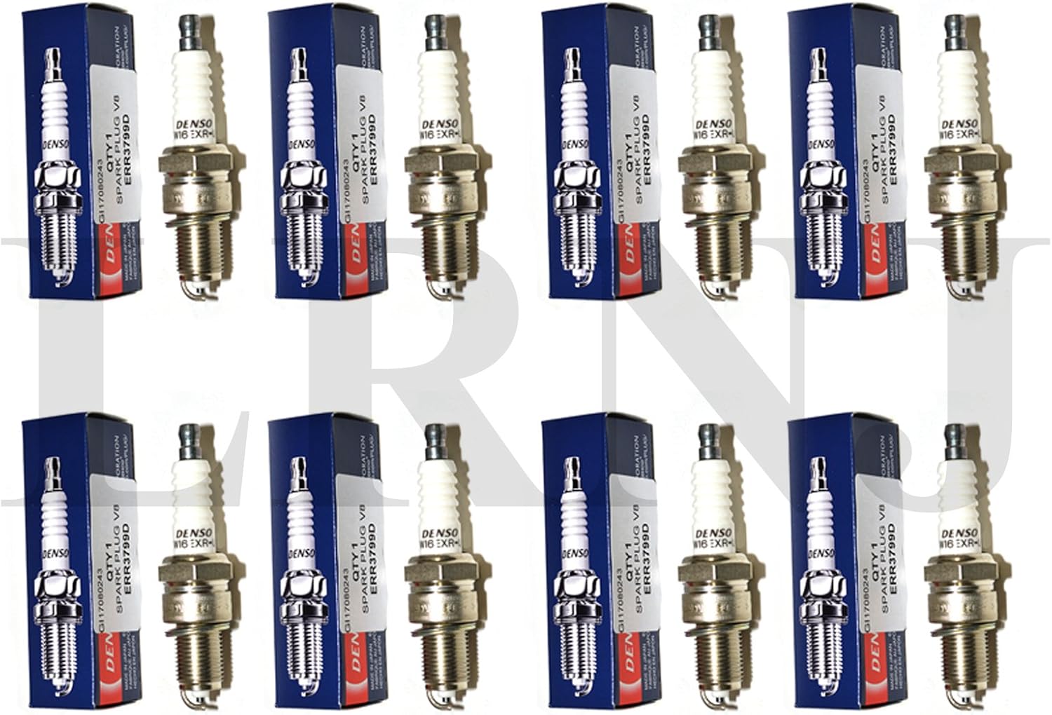 Amazon Com Denso Oem Engine Spark Plug Set Of 8 Compatible With Land Rover Discovery 1 Defender 90 110 Part Err3799 Err3799d W16exr U Automotive