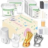 Noosuna Baby Hand and Foot Casting Kit (4 Pack), 3D Moulding Gift Set | Multiple Accessories, Baby Casting Kit for Babies 0&ndash;9 Months Old, Baby Shower, New Mom Gift, Newborn Keepsake