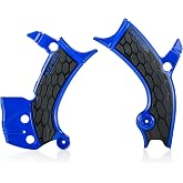 Acerbis X-Grip Frame Guards Blue/Black Compatible with Yamaha YZ250FX/WR250F 2020-2024/YZ450FX/WR450F/YZ250F 2019-2023/YZ250FX 2020-2024-2689411034