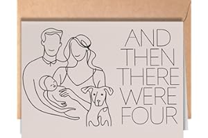 Baby Shower Card - New Baby Card for Boy, Girl or Gender Neutral - Congratulations Baby for Parents to be - New Mom Dad Gende