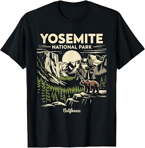 Yosemite National Park for Hikers Campers and Nature Lovers T-Shirt