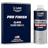 2K Clear Coat Automotive Paint Kit, High Gloss Acrylic Clear Coat 4:1 Mix Ratio with Medium Hardener, 1 Gallon (3.78L) + 1 Quart, Professional Automotive ClearCoat for Cars, Durable Auto ClearCoat