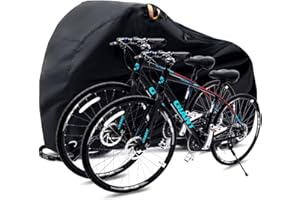Ohuhu Bike Cover for 1-3 Bikes, 210T Extra Heavy Duty Upgrade Waterproof Bicycle Cover ,Anti-UV with All Season Protection ,O