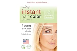 Godefroy Instant Hair Color 3 applications per kit - Light Brown Starter Pack 3 Application Kit