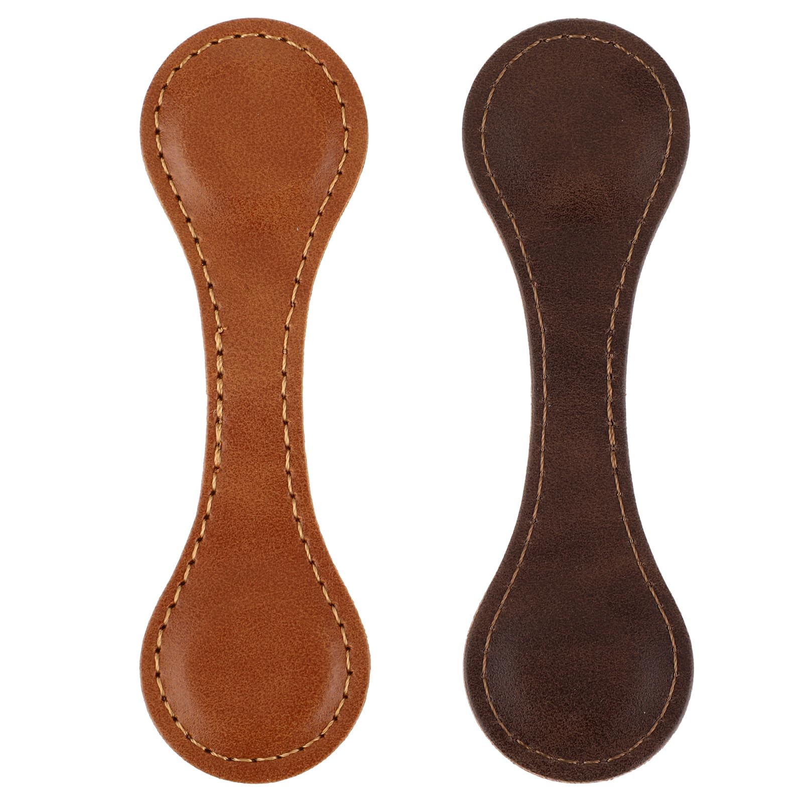 Dimeho 2 Pcs Leather Magnet Bookmark Retro Book Page Holder Vintage Page Marker Clip Handmade Cute Reading Accessories for Women Bookworm Book Lovers Reader Gift