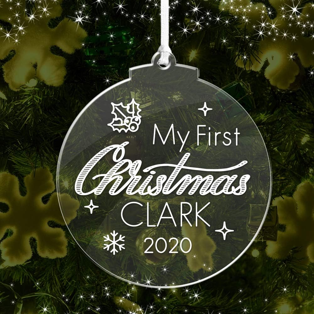 personalised christmas baubles baby