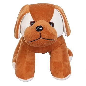 Deals India Brown Standing Cute Lovable Dog Soft Toy- 20 cm ,Brown