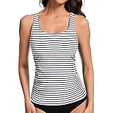 Soneven Women's Swim Shirt UPF 50+ Ruffle Sleeve Rash Guard UV Sun Protection Swimsuit Top Bathing Suit No Bottom