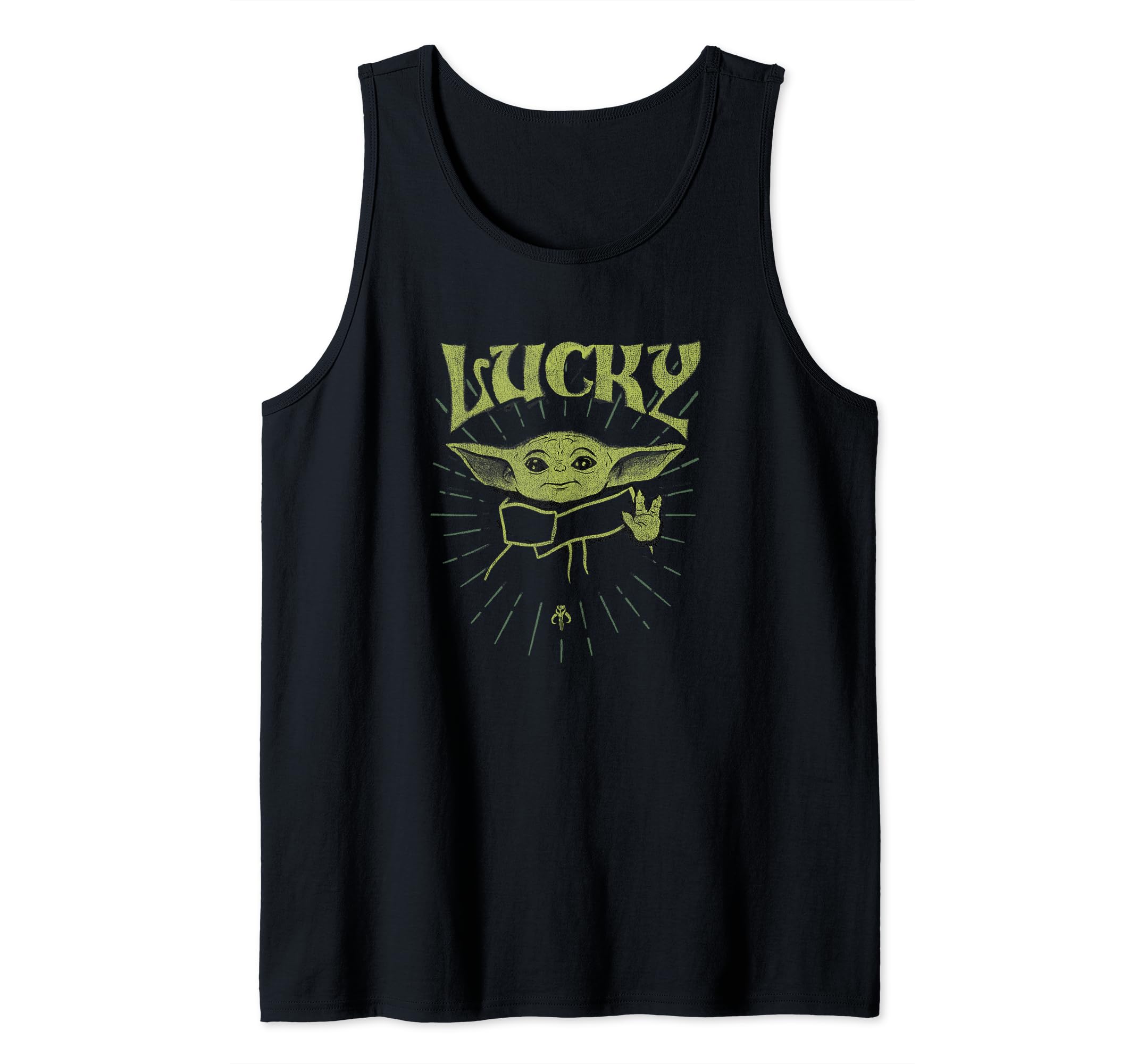 Star Wars: The Mandalorian St. Patrick's Day Grogu Lucky Tank Top