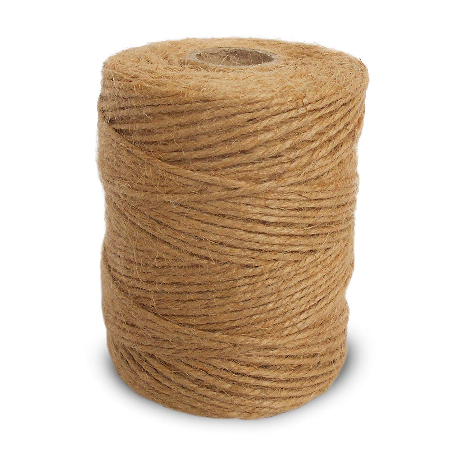 ANSIO Jute Twine, Jute String 3 ply 2mm Thickness, Jute Rope for Decoration Garden Floristry DIY Arts Bundling Crafts & Wrapping (500 ft 3 ply 2 mm - Pack of 1)