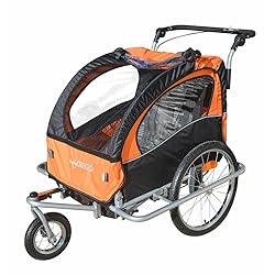 Baby Diego Bike Trailer/Jogger Orange/Black