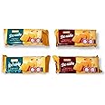 Roshen “For Coffee” Baked Milk Flavor Sugar Biscuits and Butter-Vanilla Flavor, 6.53 oz/185 grams, Variety Pack of 2 Each Flavor