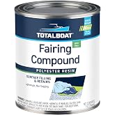 TotalBoat Polyester Fairing Compound - Quart Kit | Polyester Filler Putty for Fairing and Repairs on Fiberglass, Gelcoat and Wood; Sands Easily for Marine Primer or Paint