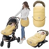 LAT Baby Warm Bunting Bag Universal,Extended and Removable,Stroller Sleeping Bag Cold Weather,Waterproof Toddler Footmuff