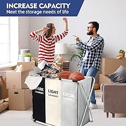 180L Large Laundry Basket, Freestanding Laundry