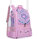 KAVIGOR Baseball Bag for Youth | Softball Backpack 50L Large Capacity with Shoe Compartment and 4 Bat Holders | Nova Flare Series
