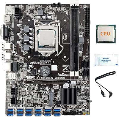 Lodokdre B75 12 Card Mining Motherboard CPU RAM SATA3.0 12 USB3.0 PCIE