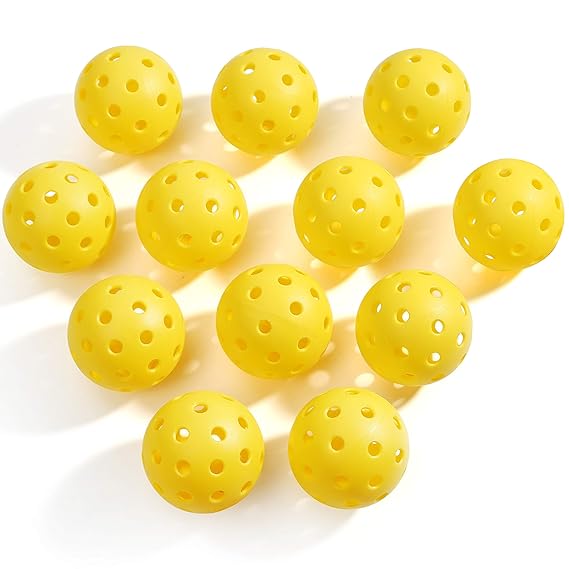 Buy Haixing Pickleball Balls Premium Indoor And Outdoor Pickle Balls A A A œ 26 And 40 Holes Durable And High Visibility For Pickleball Games 12 Packs Online At Low Prices In India Amazon In