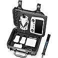 Lekufee Portable Waterproof Hard Case for DJI Mini 4 Pro/3 Pro/3 Drone, Fly More Combo,DJI RC 2/RC/RC N3/N2/N1 Remote Controller and Accessories (Case Only)