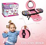 GOLMUD 66 Pcs Kids Makeup Set Portable Stand 3-12 Years Gift Pink Case view 3