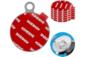 AZXYI Very High Bond Sticky Adhesive, 6 Pack Dashboard Pad Mounting Disk Adhesive Replacement Kit, Double-Sided Stickers for Suction Cup Dashboard Phone Holder & Windshield Car Mount