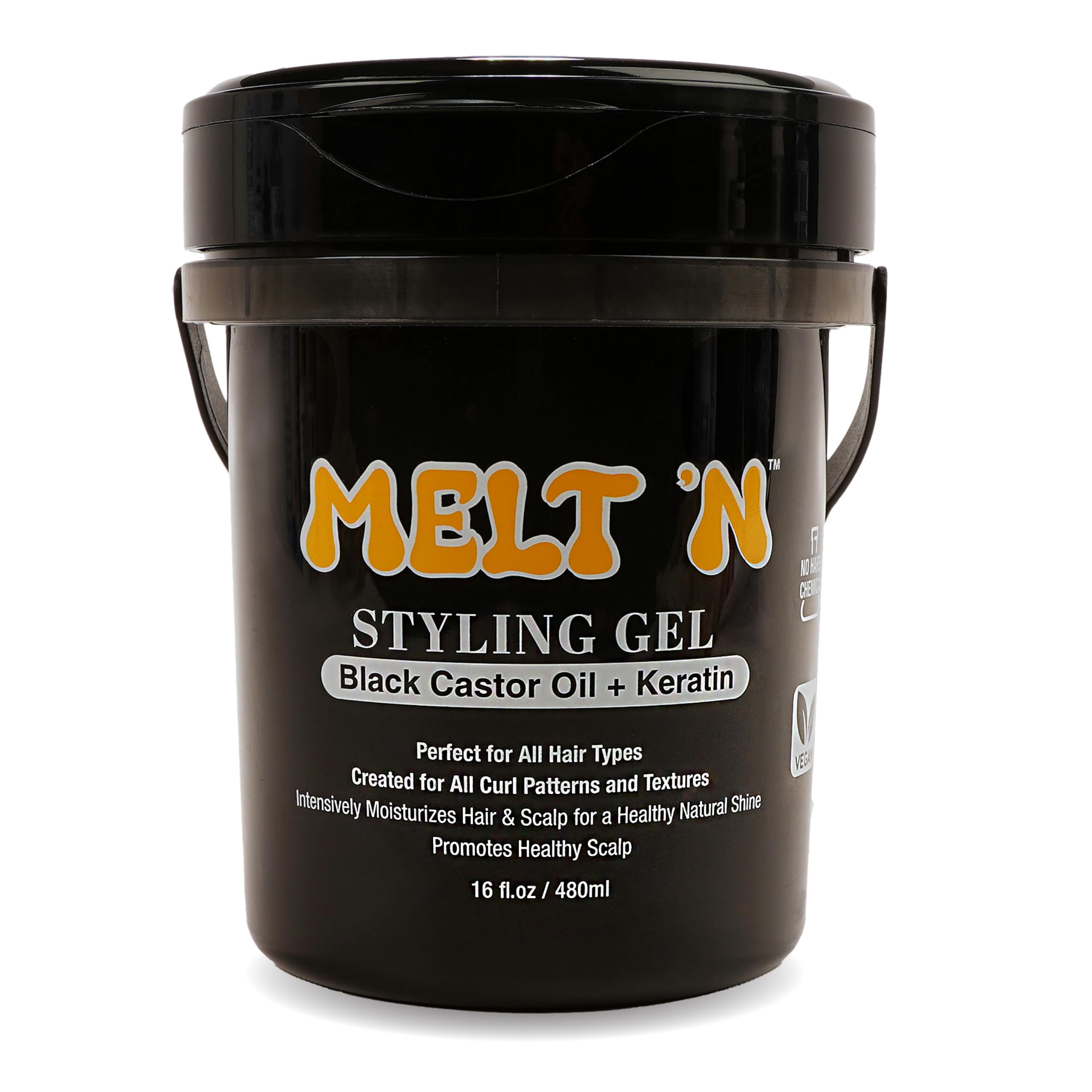 EBIN Melt'n Styling Gel (Black, 480 ml)