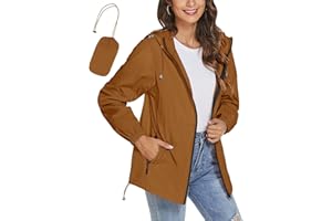 TCOT Womens Rain Jackets Waterproof Windbreaker Jackets lightweight Portable Rain Coat