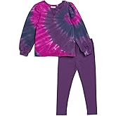 Splendid girls Disco Tie Dye Pullover Sweatshirt and Legging Pant 2-piece Set