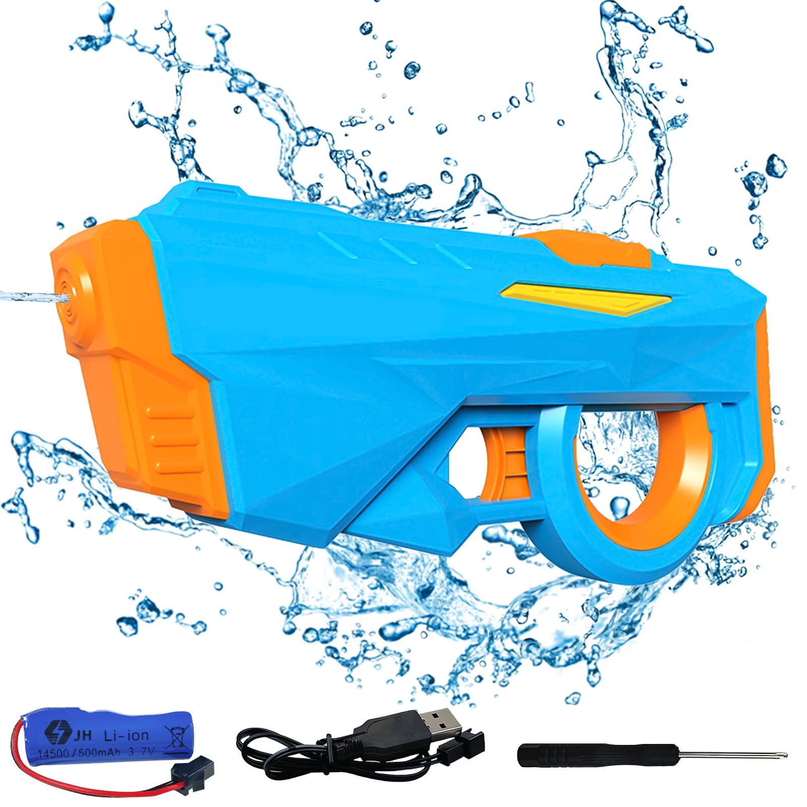 Morofme Electric Water Gun for Adult, Long Distance Water Gun, Automatic Water Pistol Powerful Squirt Guns High Capacity Water Pistol Water Blaster Summer Pool Beach Water Fighting Play Water Toy
