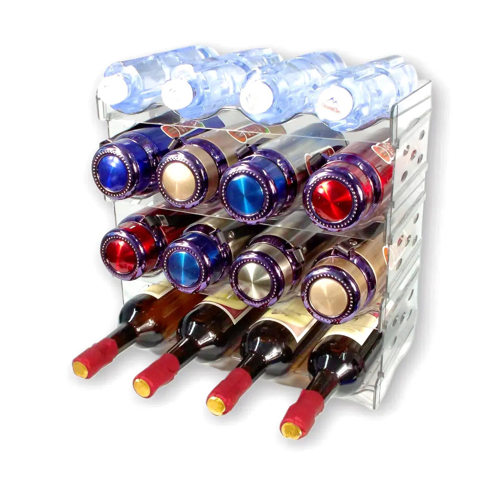 ZZTLHDS Stackable Water Bottle Organizer, Bottle Rack for Kitchen ...