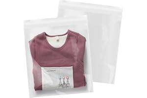 iMailer - 200 Count - 13" x 15" Clear Cellophane Bags Large -Self Seal Cello Resealable Plastic Poly Bags for Clothing, T-Shirts, Pants