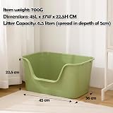 Vealind Cat Litter Tray High Sided Low Entry 45L x 36W x 22.5H cm view 7