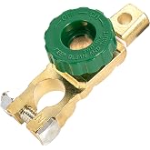 CZC AUTO Battery Quick Disconnect Switch Top Post, 1 Pack | Cut/Shut Off Battery Master Isolator Switch for Boat Car Truck RV Camper Tractor Vehicles