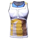 Red Plume Men's 3D Compression Shirt Skin Tight Anime Printing Vest