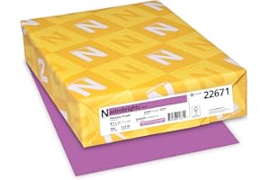 Neenah 22671 Astrobrights Premium Color Paper, 24-Pound, 8.5 x 11-Inch, 500 Sheets, Planetary Purple