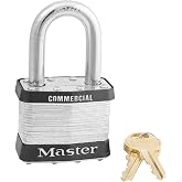 Master Lock 25KALF Rekeyable Laminated Steel Padlock, 1-1/2" Shackle Keyed Alike (KA)