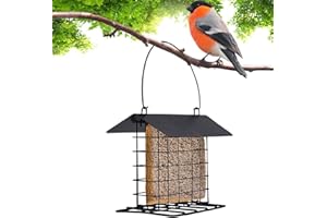 Suet Feeder - Reusable Squirrel Proof Feeding Station | Outdoor Suet Cage Bird Feeder,for Wild Hummingbirds, Woodpeckers, Par