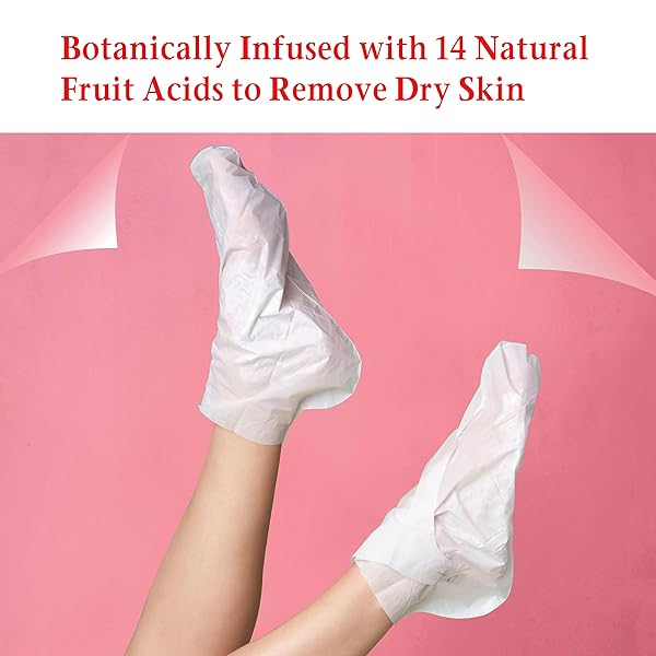 FOOT PEEL, EXFOLIATING HEEL RESCUE BOOTIES, 1 PAIR, FOOT MASK FOR DRY CRACKED FEET, CALLUSES & DEAD SKIN, BOTANICAL BLEND FOR SMOOTHER, SOFTER HEELS, EASY, NO MESS 60-MINUTE HOME FOOT CARE