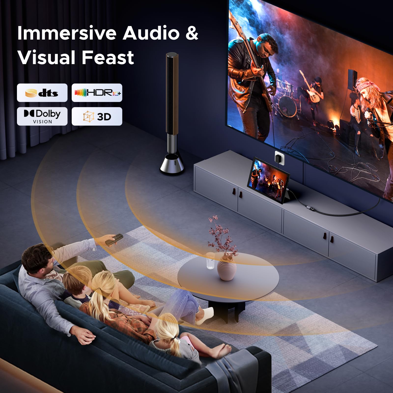 UGREEN 8K Micro HDMI auf HDMI 2.1 Adapter 8K@60Hz 4K/2K/1080P@240Hz Bidirektionale Kabel eARC/ARC HDR VRR ALLM Atmos HDCP 48Gbps Kompatibel mit Raspberry Pi 5 Kamera Laptop Xbox Series X PS5 (25cm) 5