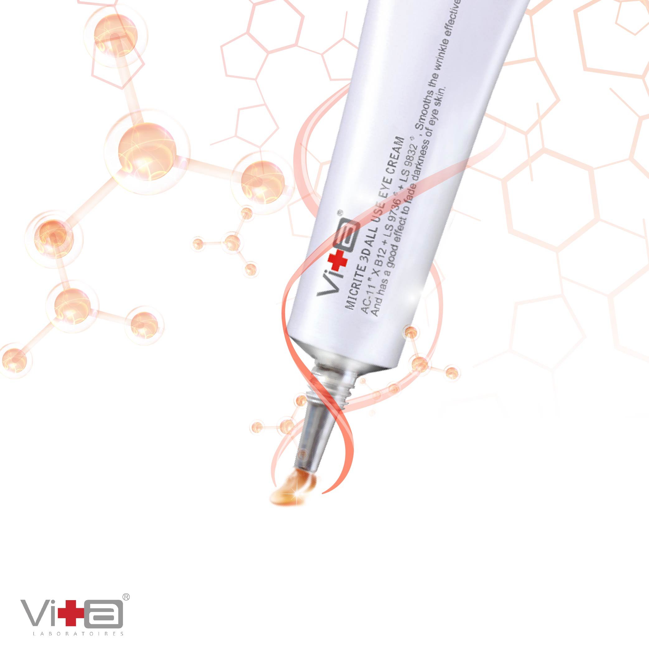 Swissvita Eye Cream for Wrinkles with Hyaluronic Acid & Vitamin B12 - Instant Eye Lift - Eye Treatment for Dark Circles - Reduce Puffiness & Crow’s Feet -Powerful Anti-aging - 0.5o.z./15g