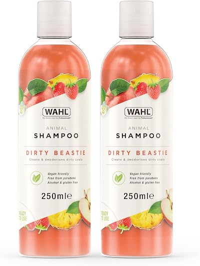 Wahl Dirty Beastie Animal Shampoo 250ml Twin Pack Deep Cleaning