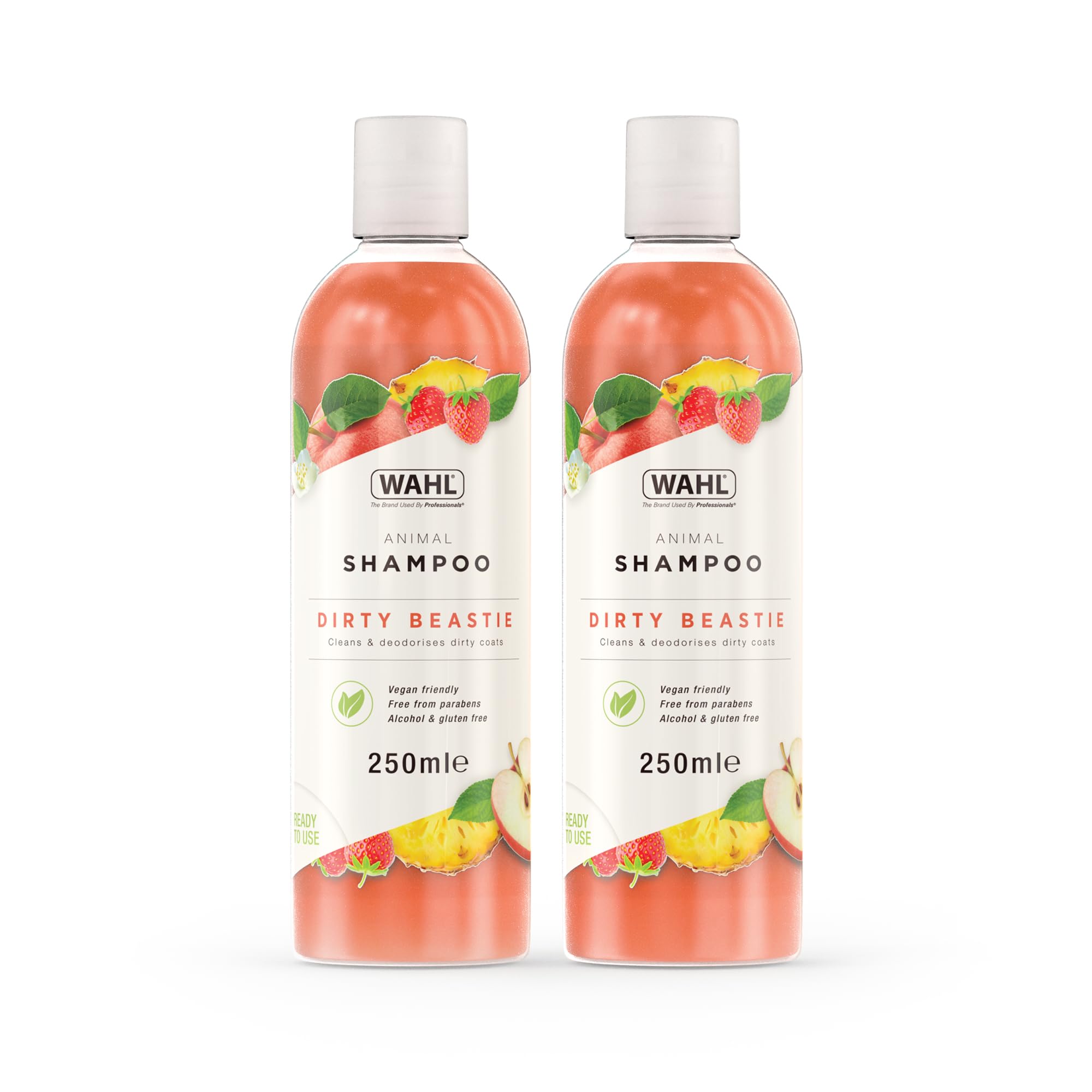 Wahl Dirty Beastie Animal Shampoo 250ml – Deep‑Cleaning, Deodorising Formula for Dirty, Thick or Matted Coats – Removes Dirt, Grease & Odours – Ready to Use – Suitable for All Coat Types, Twin Pack — image 1