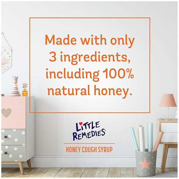 LITTLE REMEDIES HONEY COUGH SYRUP, 100% NATURAL, 12 MONTHS & UP, 4 FL OZ