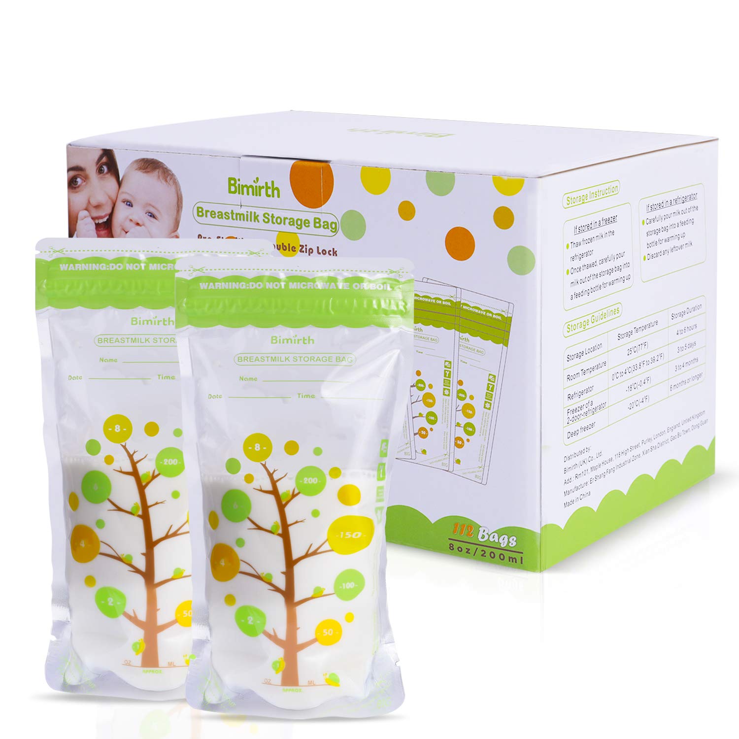 Buy Bimirth Milk Storage Bags Beastfeeding Milk Freezer Bags Pre