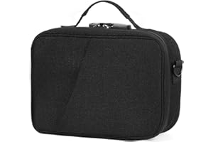 MTGPRO Smell Proof Odorless Bag With Easy Use Combination Lock - Carbon Lined Stash Box,Medicine Container And Storage Case For Your Accessories That Blocks Out Smells And Strong Odors(Black)