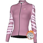LAMEDA Cycling Jersey Women Long Sleeve, Breathable Bike Jersey with Pockets, Bike Shirts for Bicycle Road Biking Riding